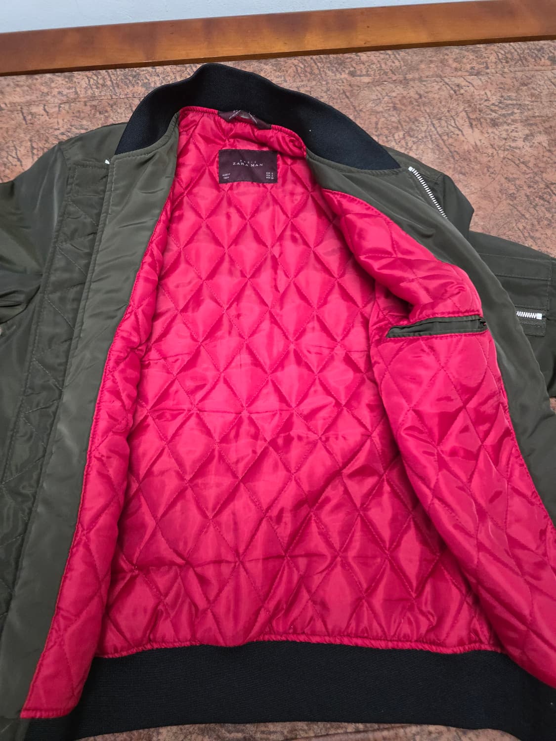 자라 남성  ma-1 블루종 봄버 자켓 95 상품이미지8