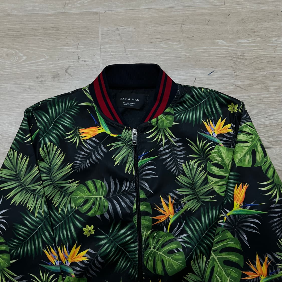 자라 맨 하와이안 트로피컬 져지 트랙탑 집업자켓 [트로피컬] S/90 상품이미지2