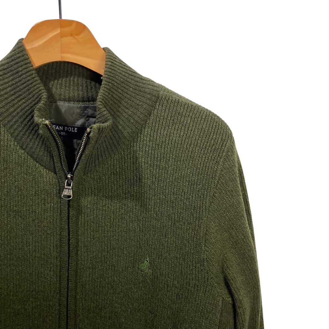 빈폴 딥그린 니트집업 상품이미지3