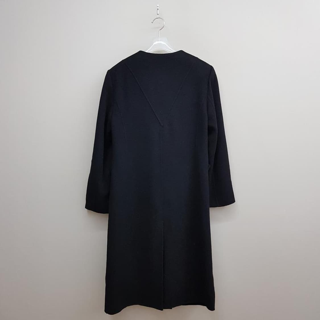 럭키슈에뜨 2022 라운드넥 캐시미어 롱코트 36사이즈 상품이미지4