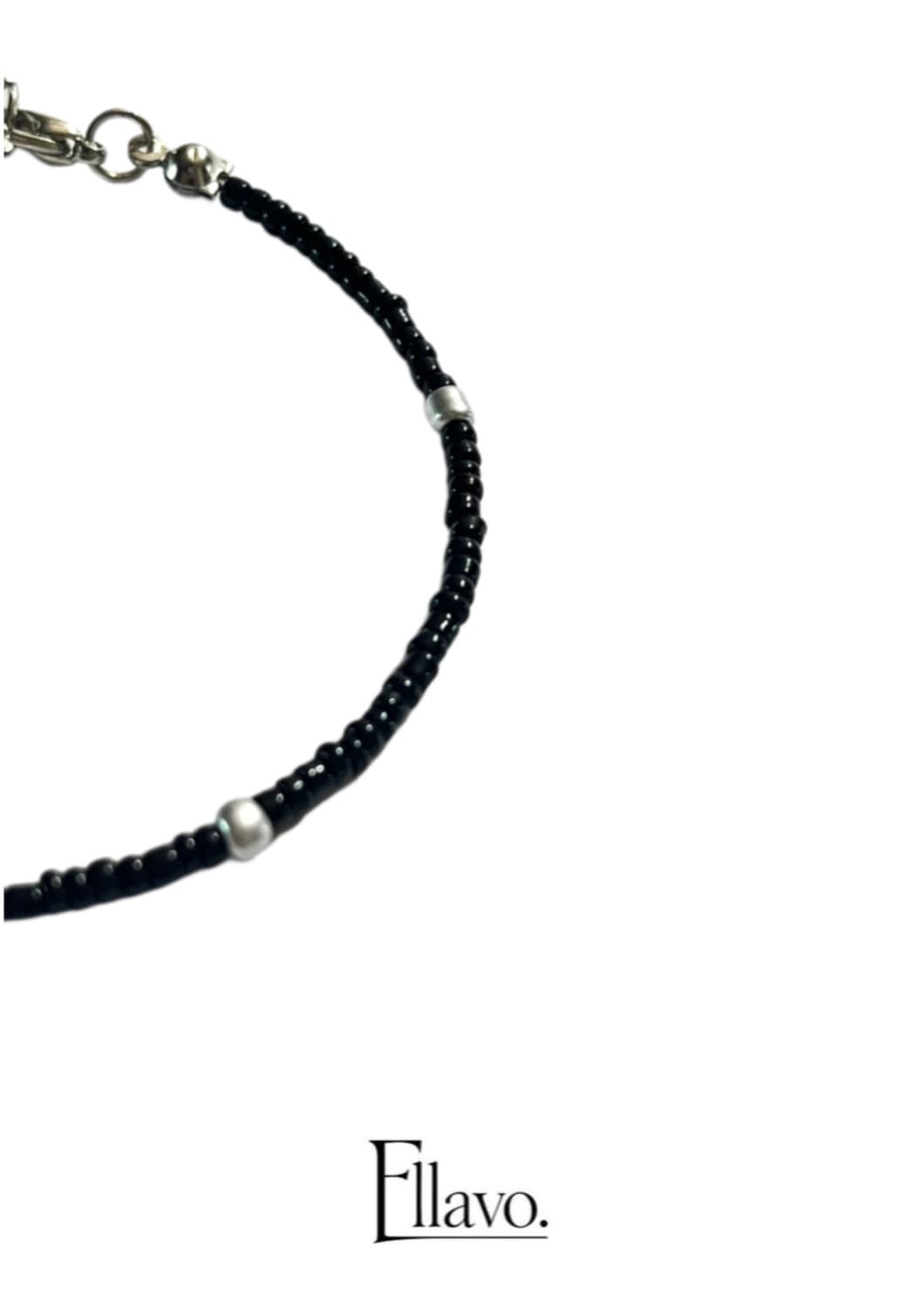 Ellavo simple black bead bracelet 상품이미지2