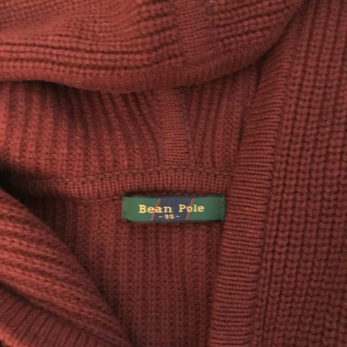 Bean Pole 빈폴 모 100% 떡볶이 니트 후드집업 상품이미지5