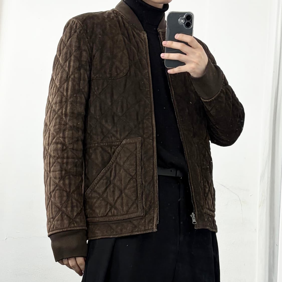 구찌 아카이브 리버시블 천연가죽 퀼티드 자켓 상품이미지5