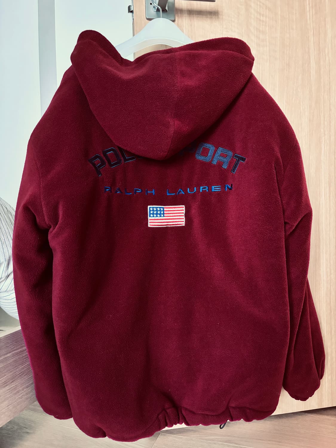 성조기 폴로 랄프로렌 누빔 후리스 후드집업 (유일희귀매물) 빈티지 대장 상품이미지1