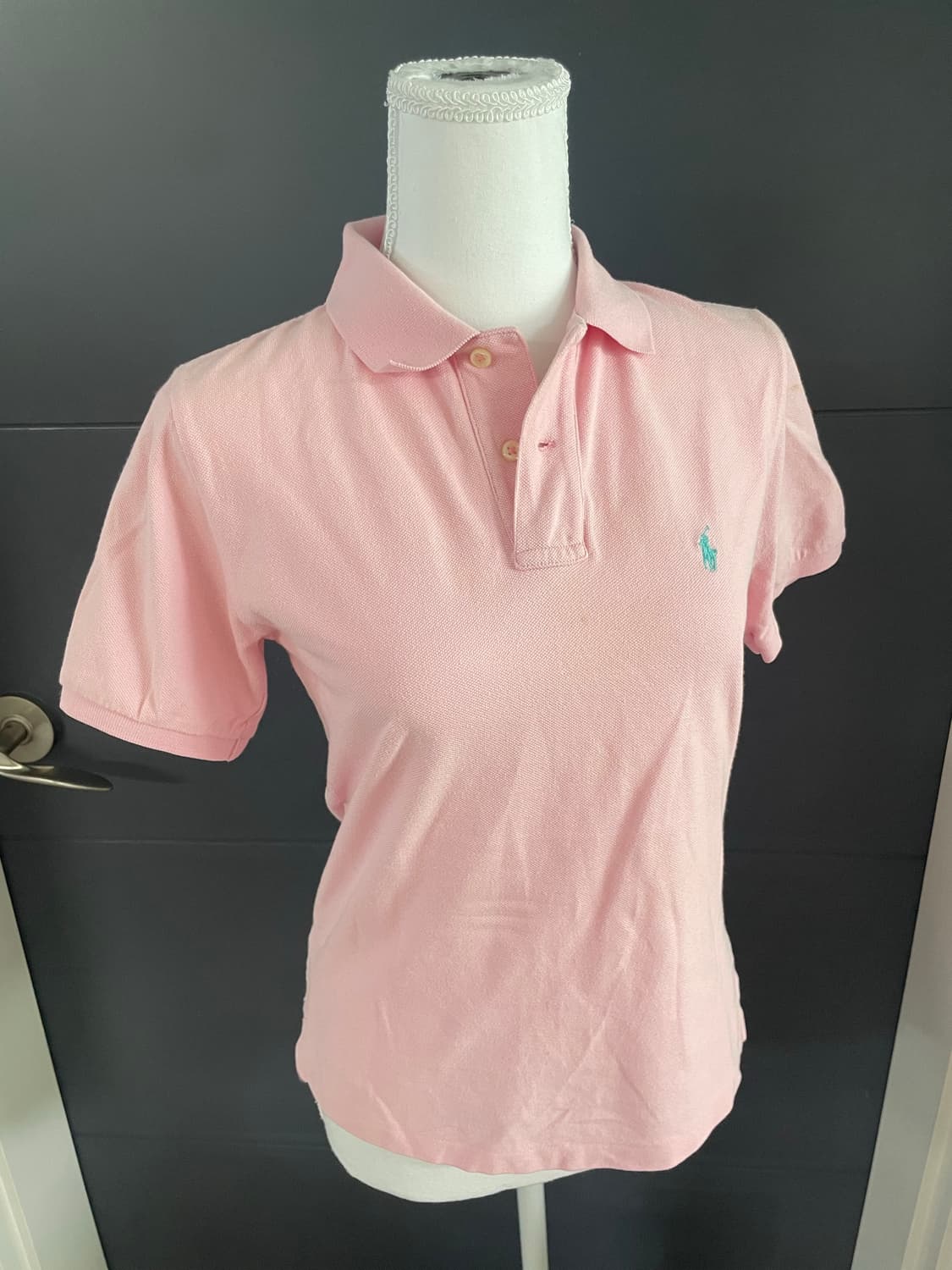 폴로 랄프로렌 딱붙 핑크 민트 딸기우유 카라 니트 상품이미지2