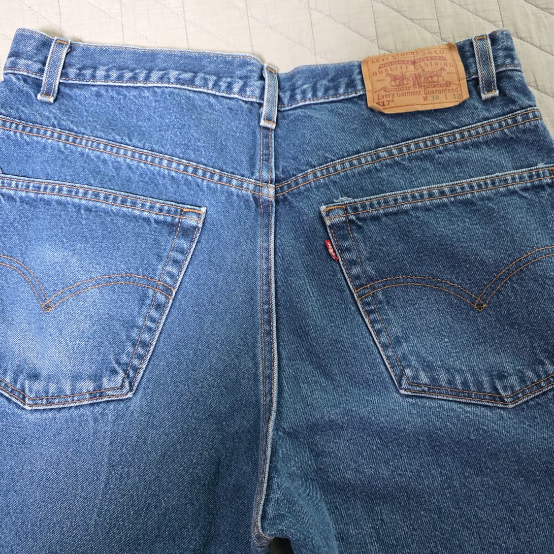 [38X32] 00s 빈티지 리바이스 517 부츠컷 데님 인디고 2 상품이미지4