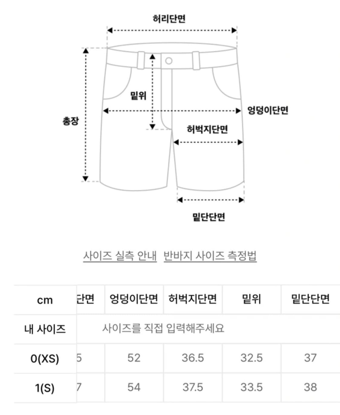 999휴머니티 컷팅 데님 버뮤다 팬츠 XS 상품이미지4
