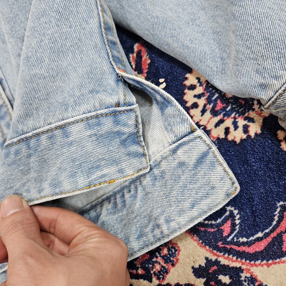 트루릴리전 22FW 시그니쳐 포켓 스티치 데님자켓 XL size 상품이미지7