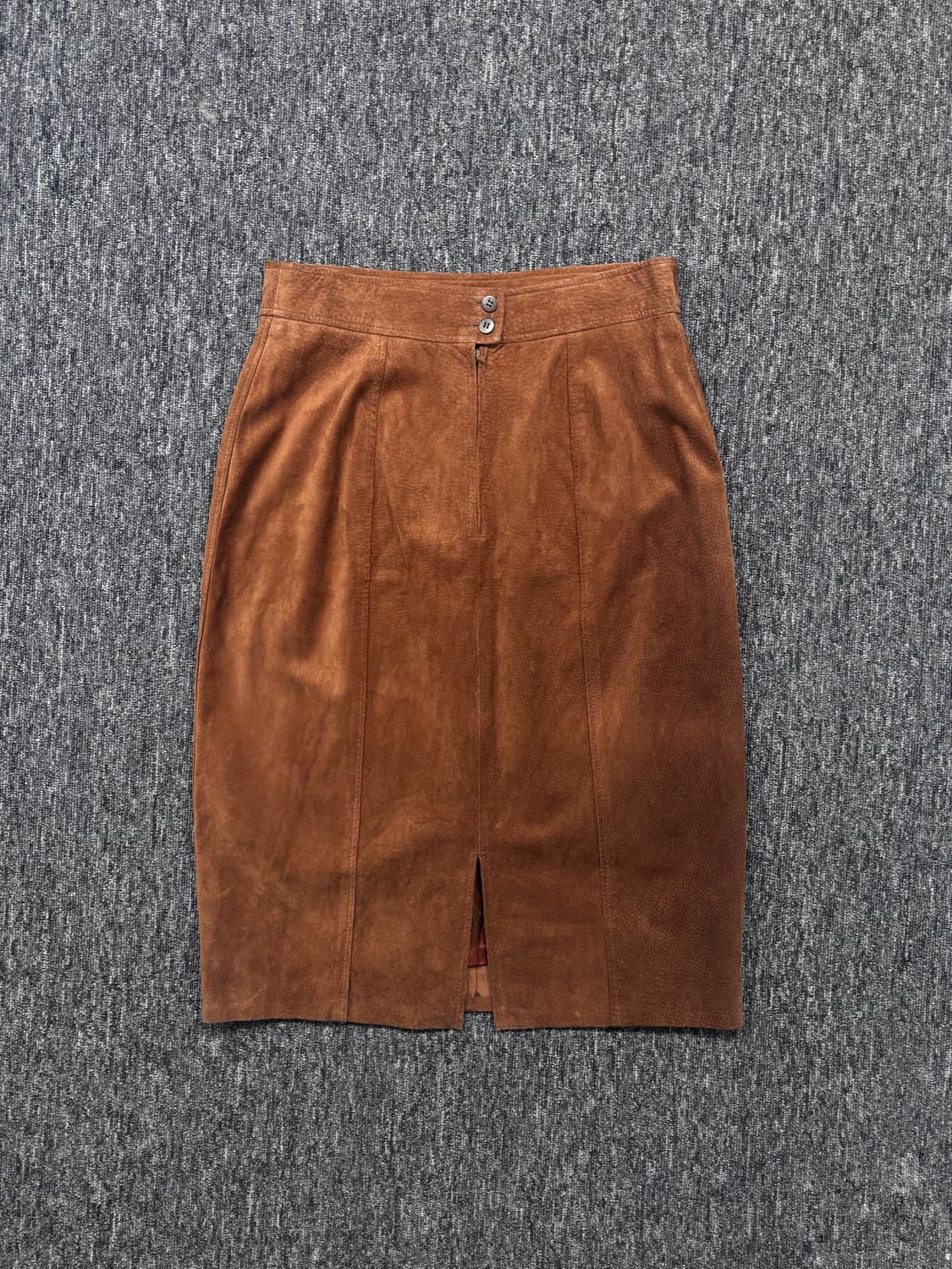 버버리 브라운 스웨이드 롱스커트 상품이미지5