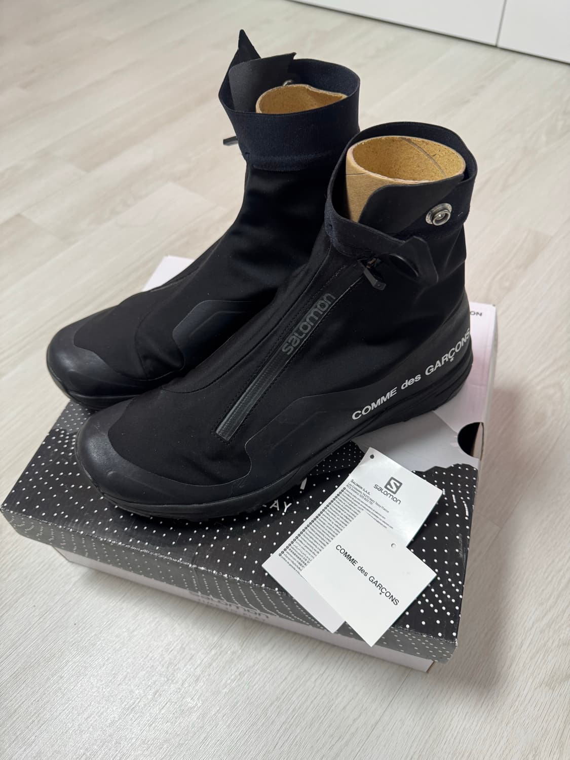 살로몬 x 꼼데가르송 알파인 블랙 275사이즈  상품이미지1