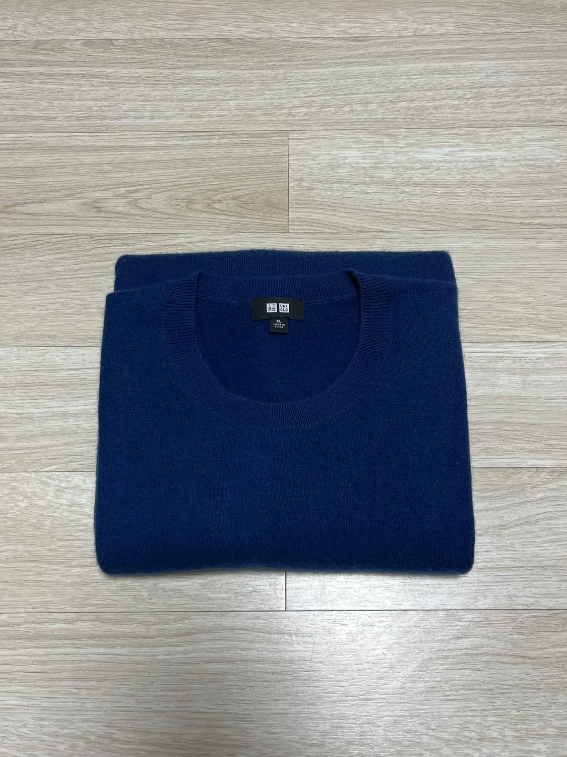 [XL] 유니클로 캐시미어 니트 스웨터 블루 상품이미지1