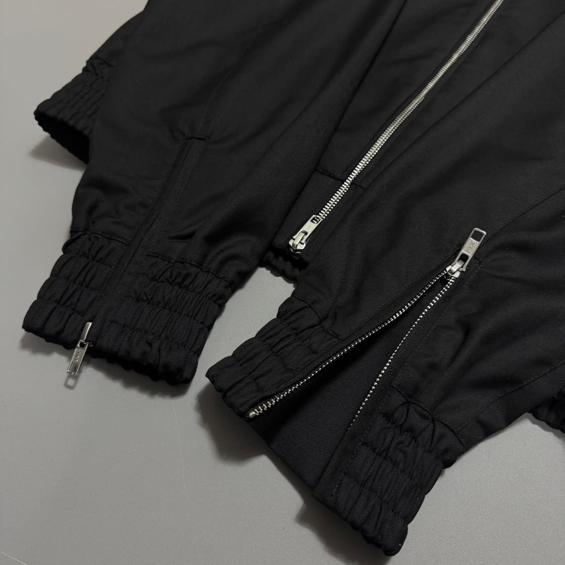 AZUL by moussy 블랙컬러 더블 집업 하이넥 블루종 자켓 상품이미지6