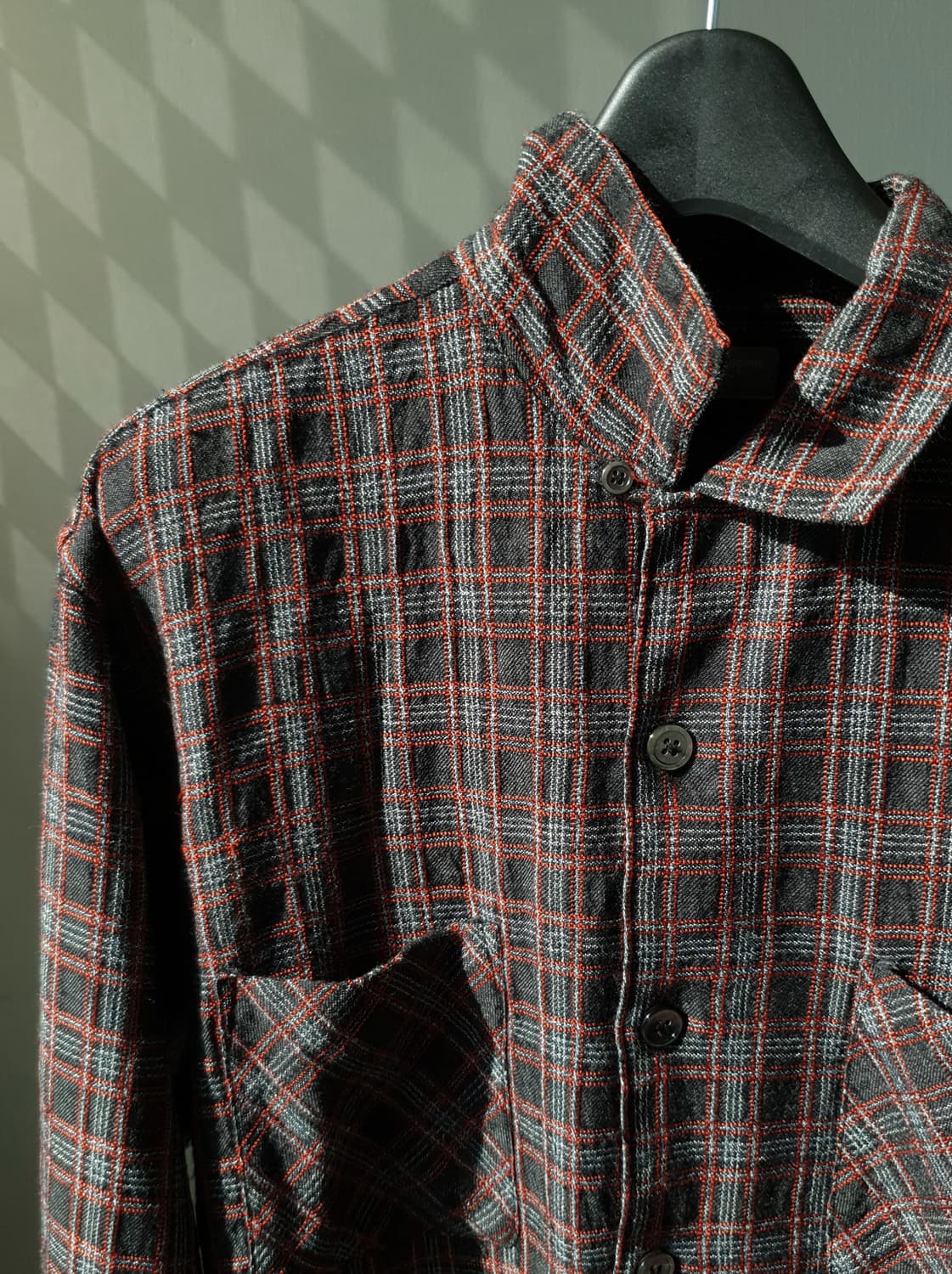 AD1997Comme Des garcons Wool Check shirt 상품이미지4