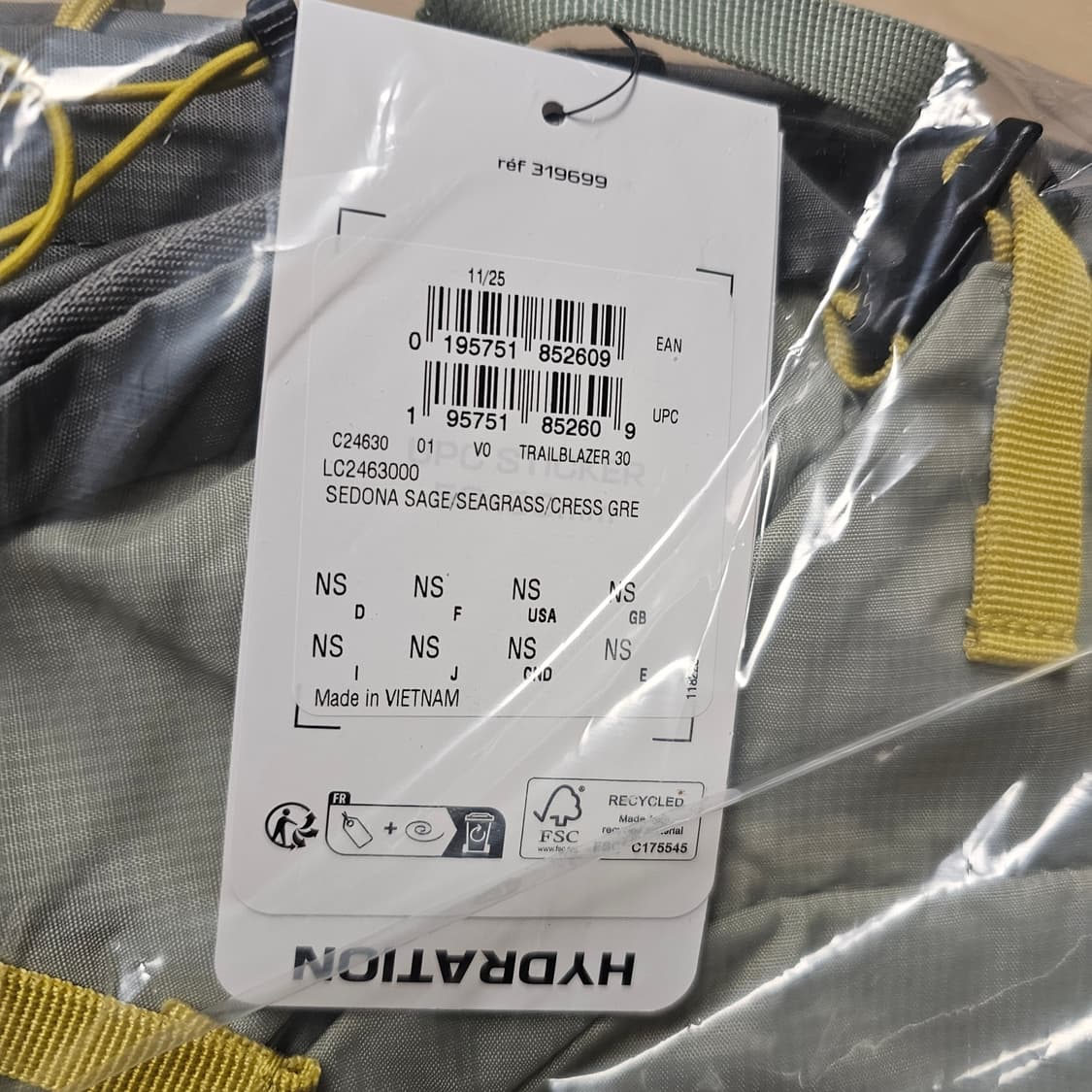 미개봉 새제품) 트레일블레이저 30 30L 그레이카키 등산 백팩 가방 상품이미지6