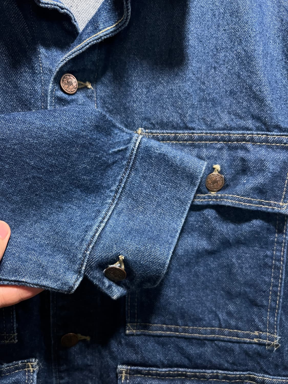[L]90's POINTER 포인터 USA Made 데님 초어 자켓 상품이미지5