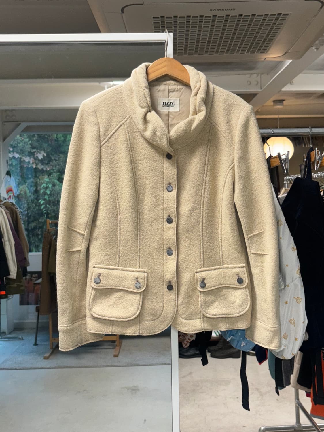 JPN 베이지 울자켓 상품이미지1