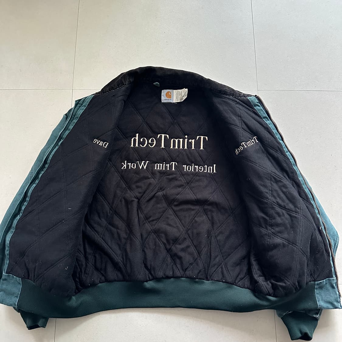 90s 칼하트 산타페 헌터 그린 J14HTG 워크자켓 (2XL) 상품이미지5