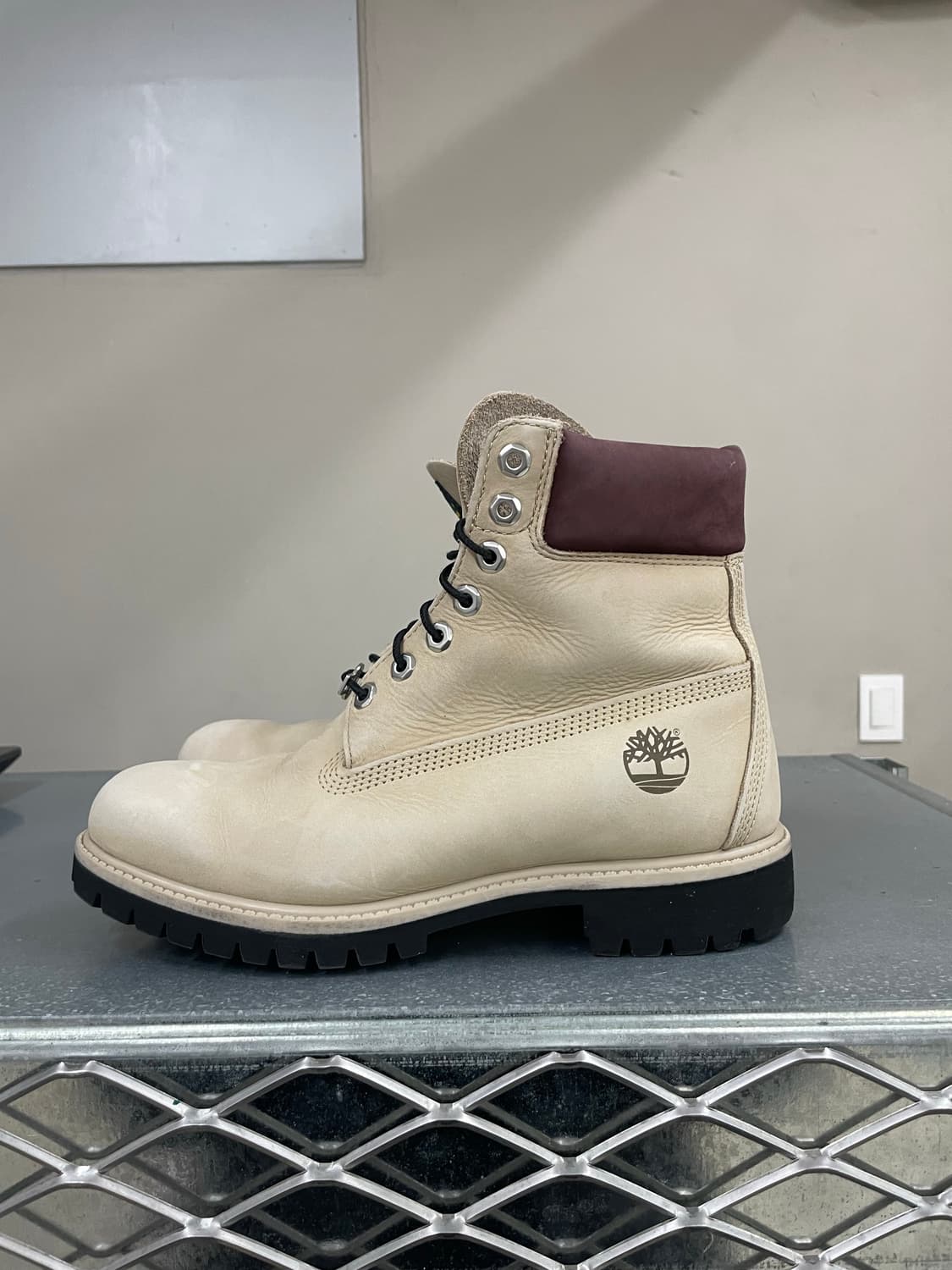 팀버랜드 6인치 프리미엄 워터프루프 부츠 라이트 베이지 US8 상품이미지1