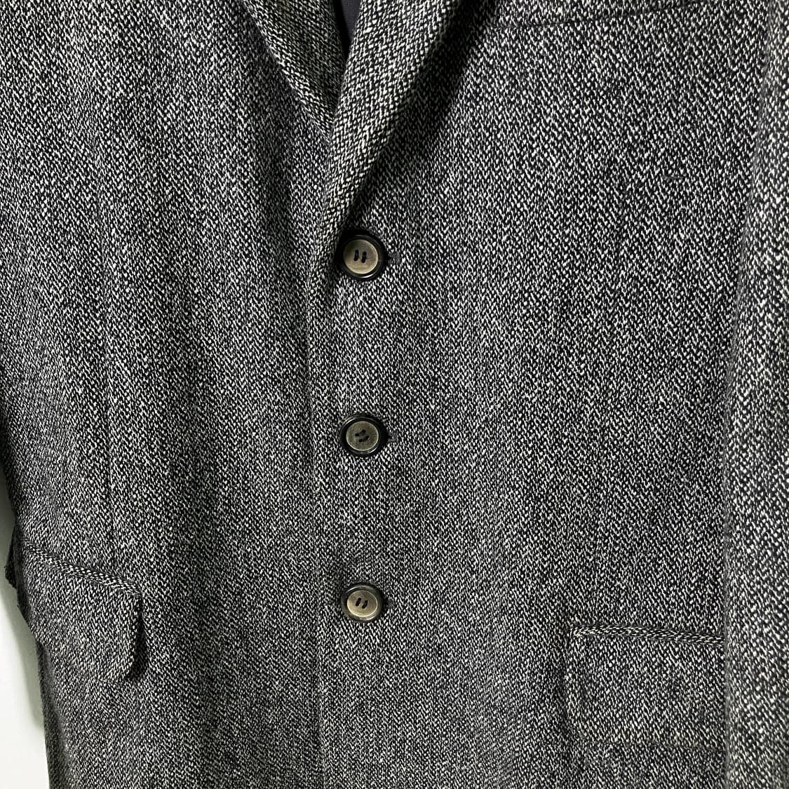 앤더슨벨 헤링본 울 싱글 코트 L 상품이미지5