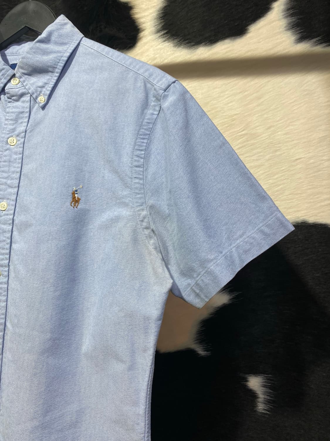 Ralph Lauren 슬림핏 베이직 프레피 하프 셔츠 상품이미지4