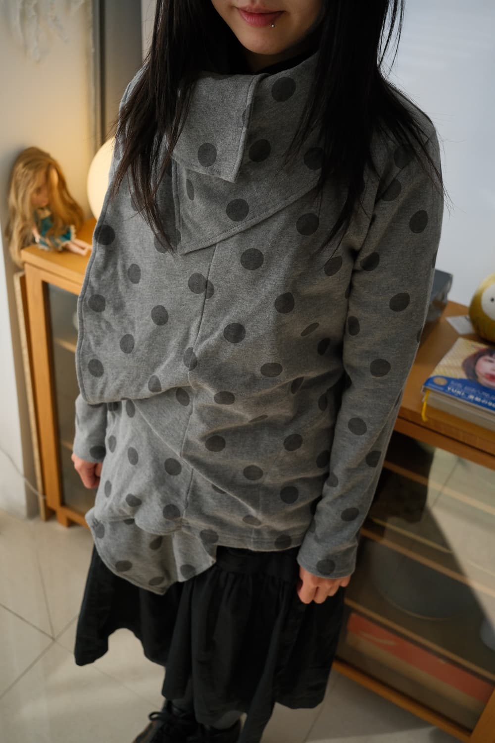 Drape dot jacket 상품이미지1