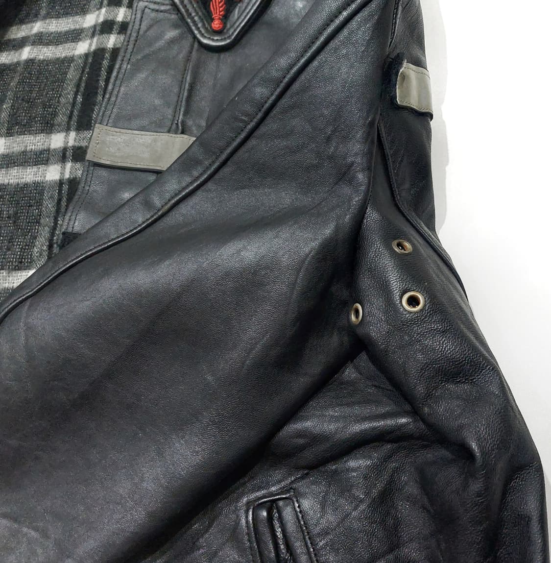80s 프렌치 파이어맨 가죽 자켓 (100~105) 상품이미지7