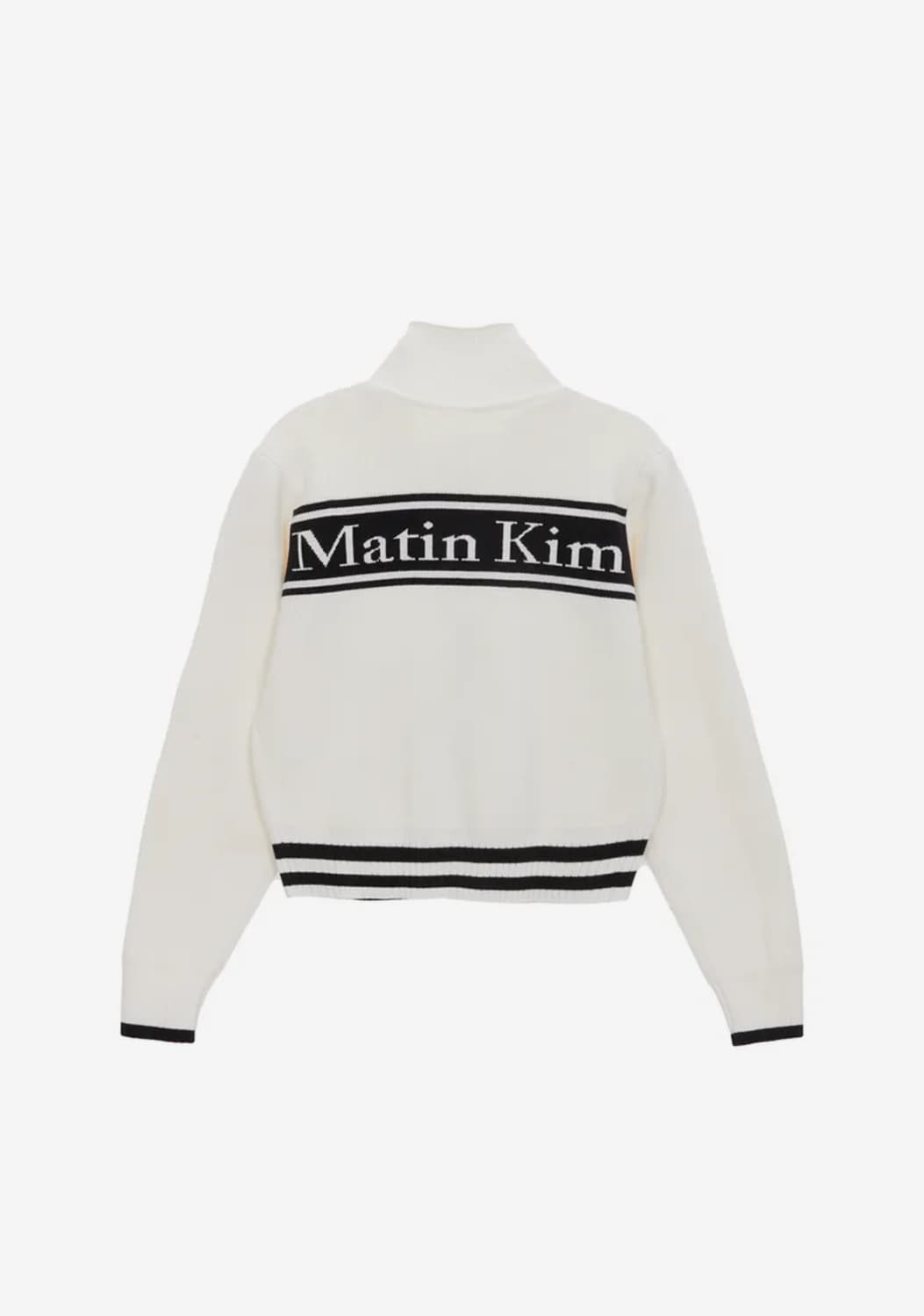 마뗑킴 화이트 니트집업 상품이미지1