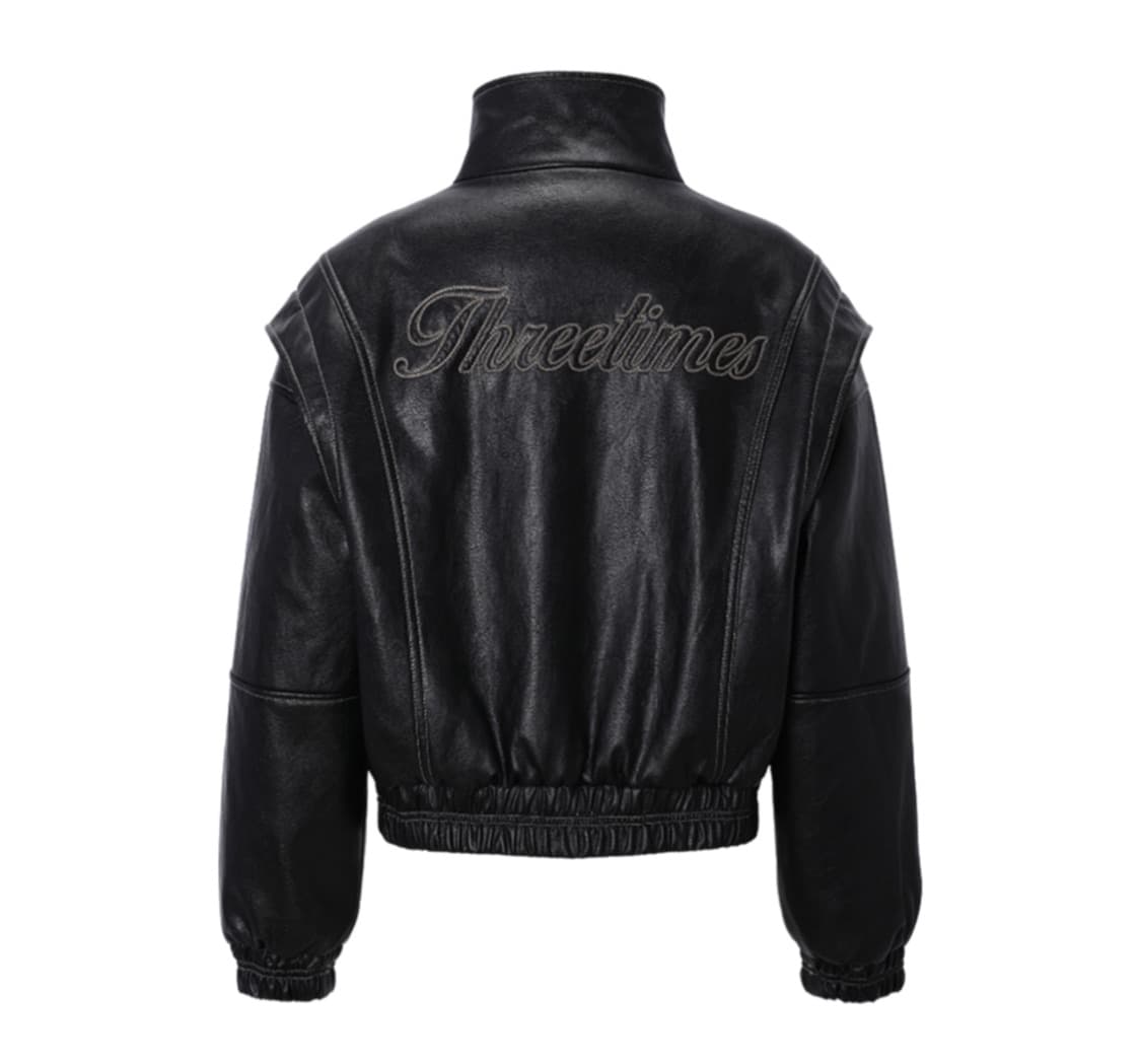 쓰리타임즈 카이 레더 자켓 상품이미지1