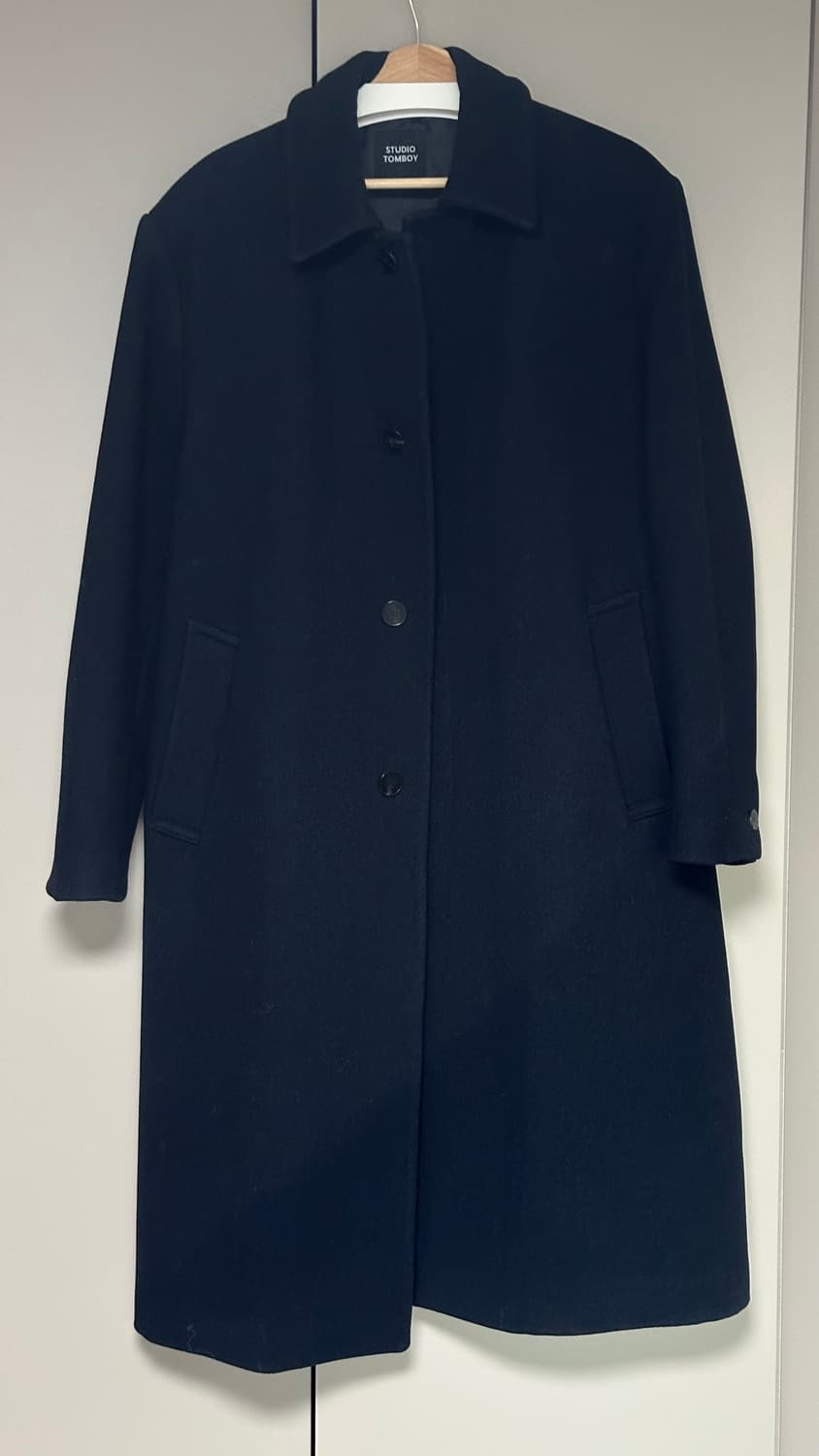 스튜디오 톰보이 히든버튼 카코트 다크네이비 L 상품이미지5