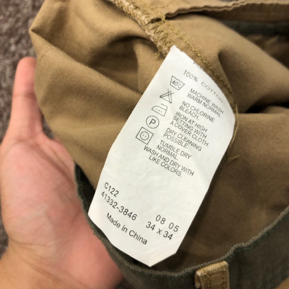 34 리바이스 롤업 포켓 코튼 반바지 상품이미지4