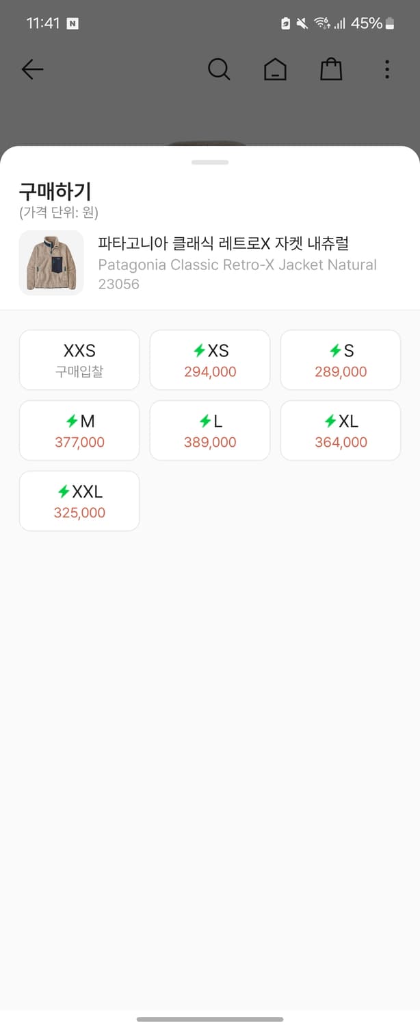 23FW 파타고니아 레트로X 플리스 자켓 m 상품이미지3