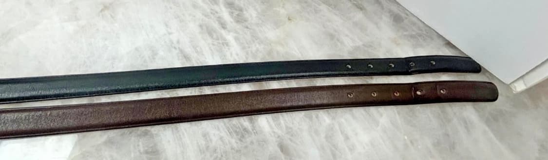 90s 코치 레더 벨트 모델 6600 (Mocha / Black Set) 상품이미지4