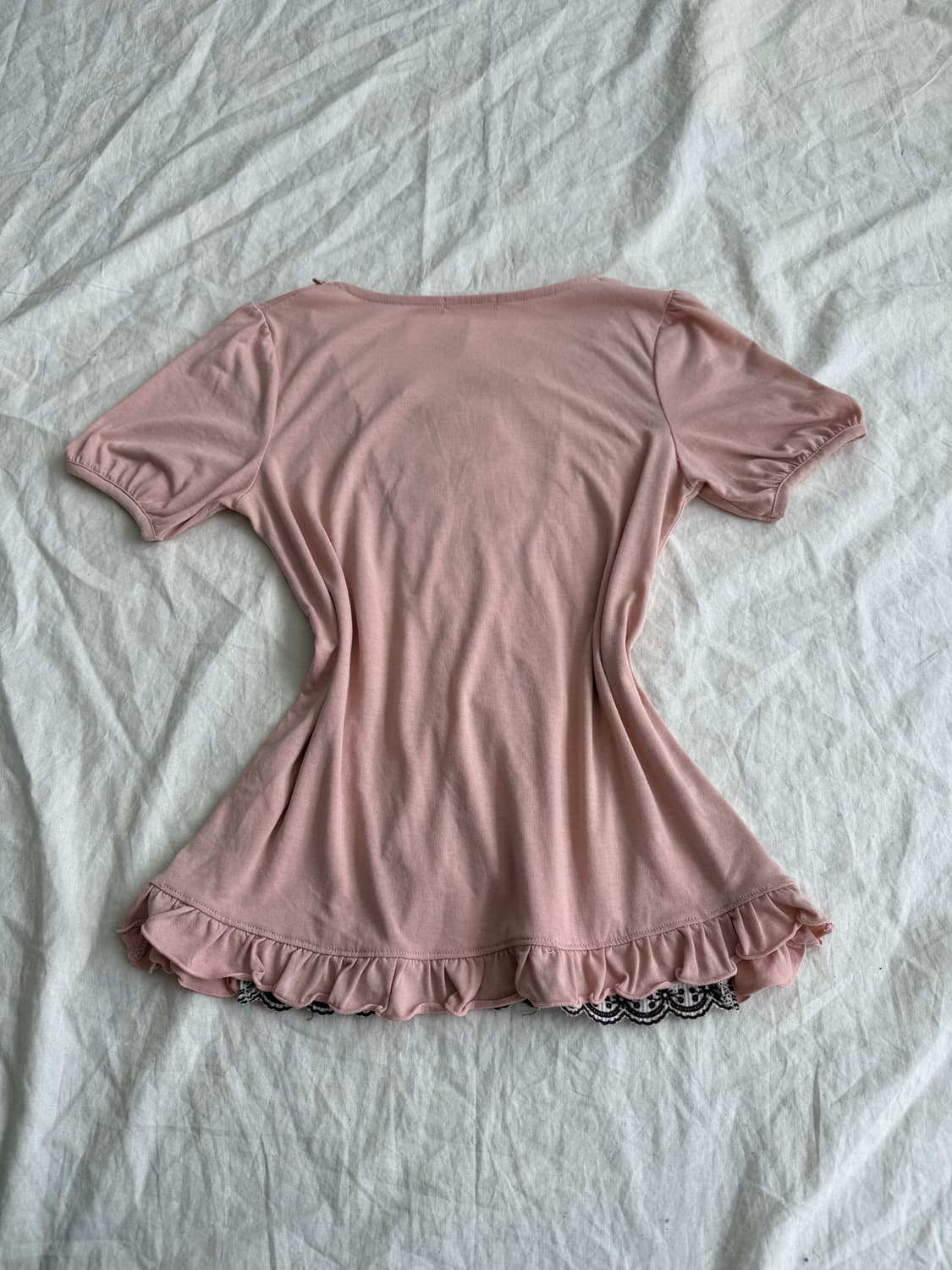 엑시즈팜 로걀 러블리 블라우스 반팔 상품이미지4