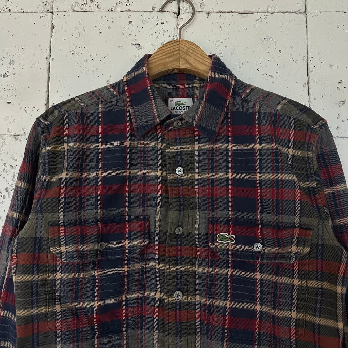 95 라코스테 체크 셔츠 상품이미지2