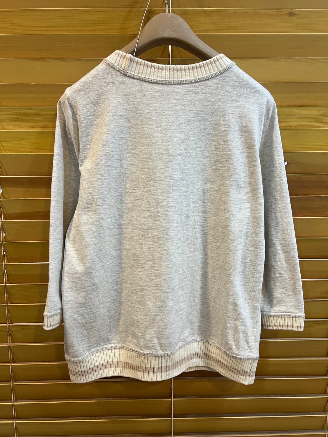 손정완 여성 멜란지그레이 라운드티셔츠 코튼티셔츠 상품이미지3