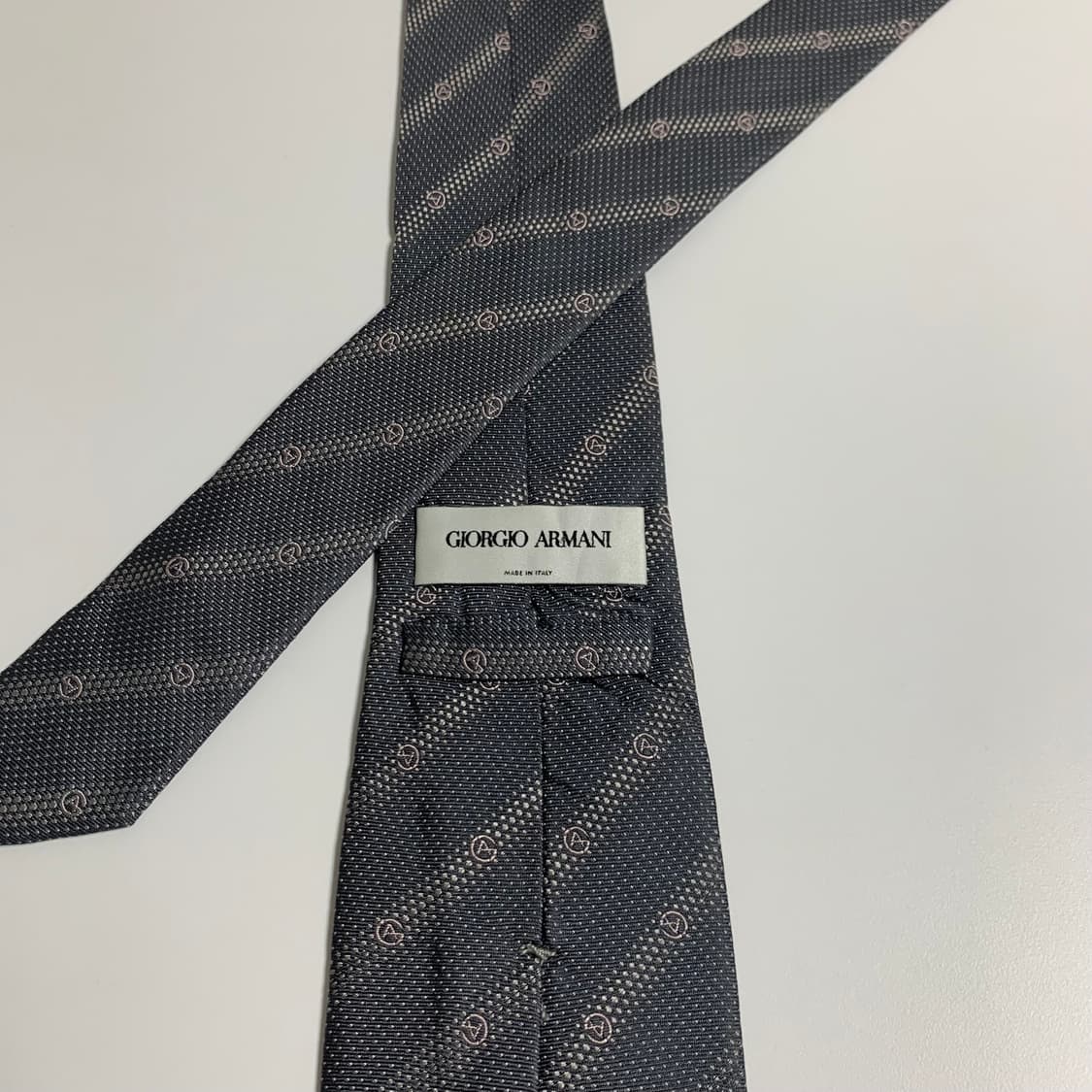 알마니(ARMANI) 신형라벨 모노그램 명품넥타이 A+등급 상품이미지4