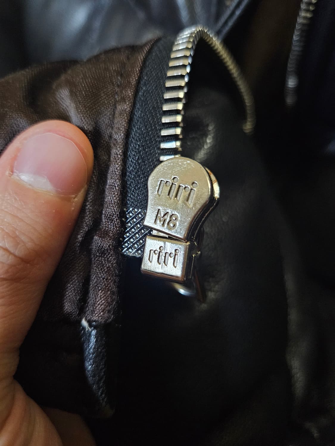 95 M) 디아프바인 사슴가죽 디어스킨 덕다운 패딩 상품이미지5