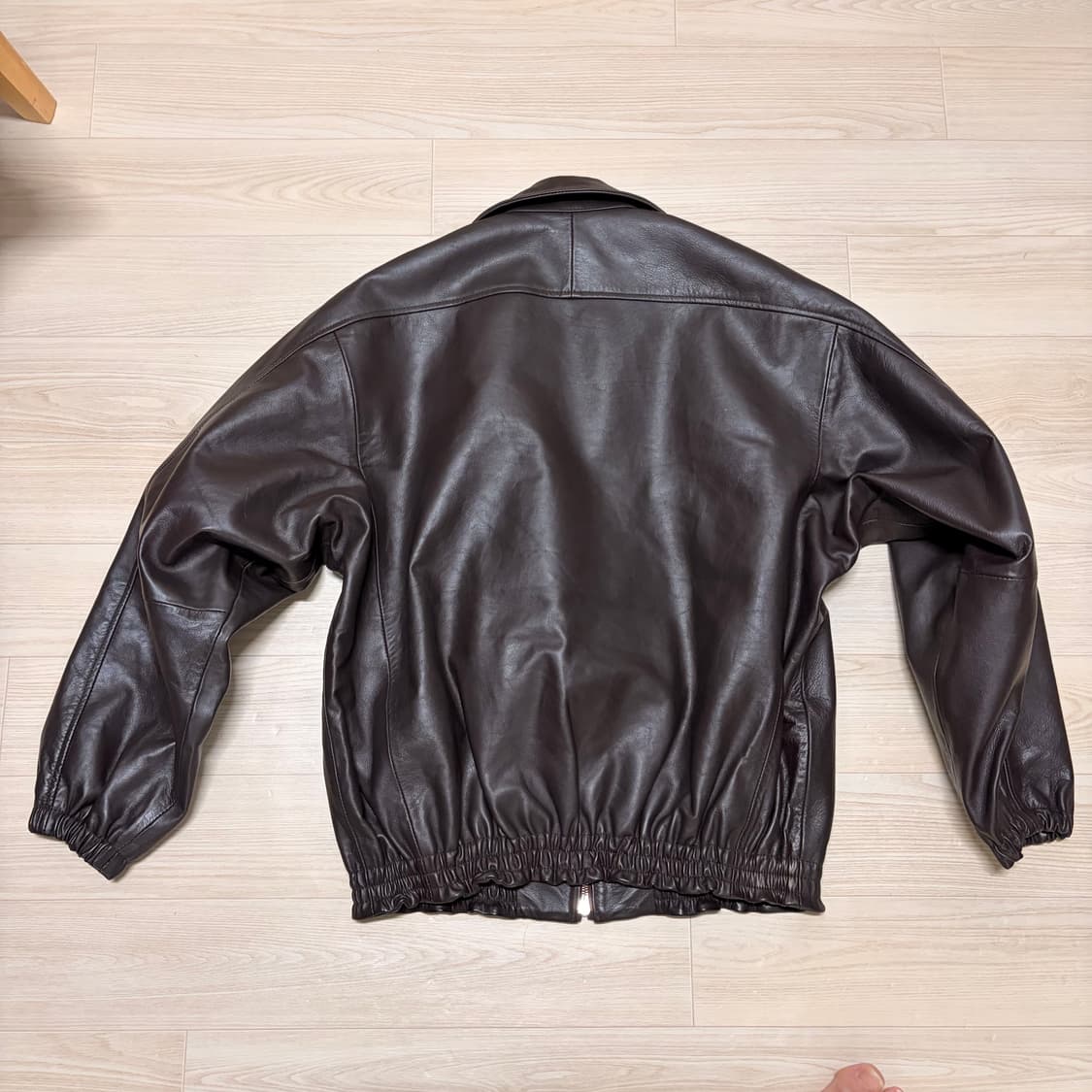 새상품) Yoke 요크 carf 레더 가죽 자켓 브라운 2 상품이미지8