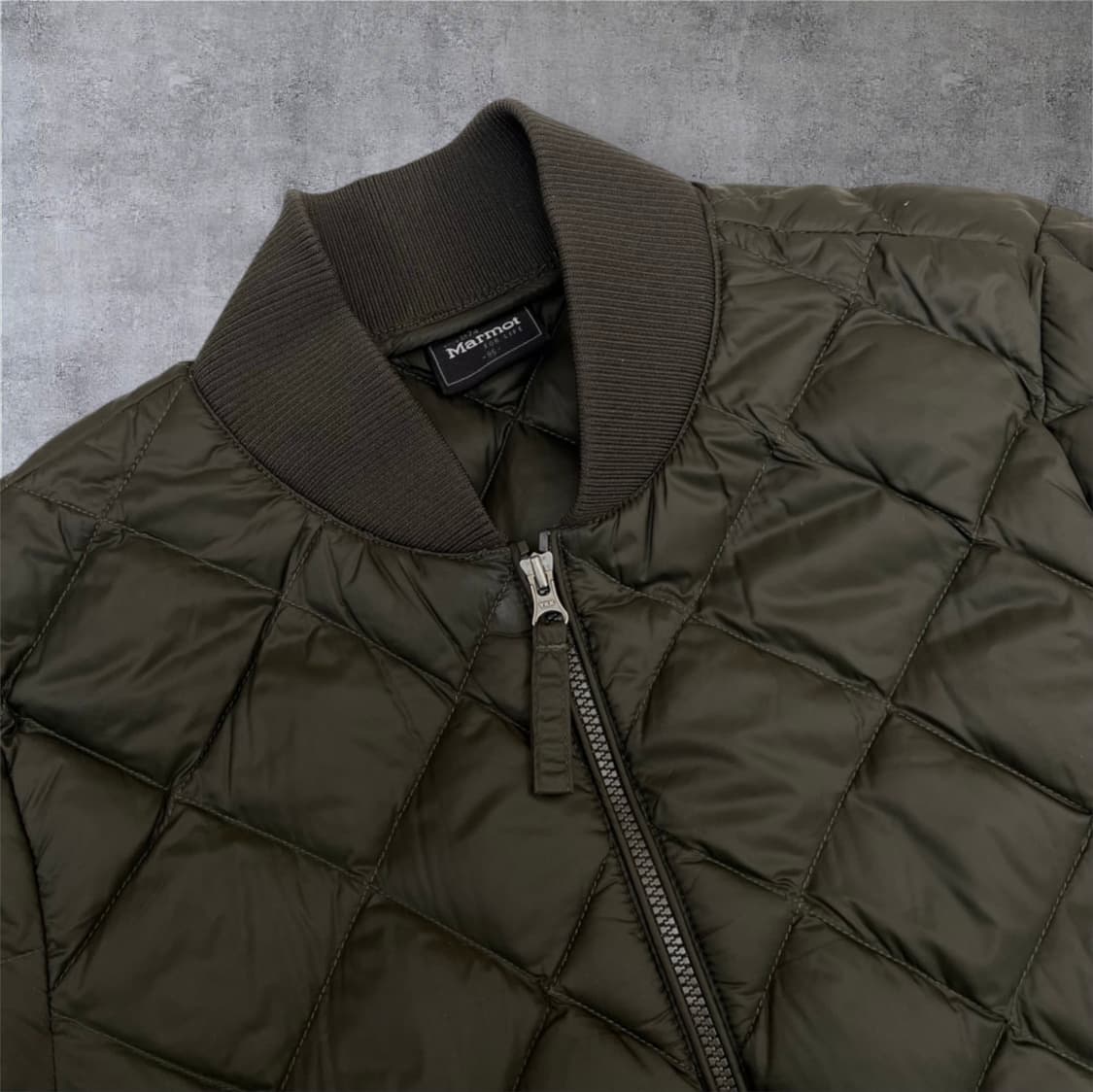 마모트 Marmot 카키 퀄팅 경량 다운 패딩 점퍼 95 상품이미지4