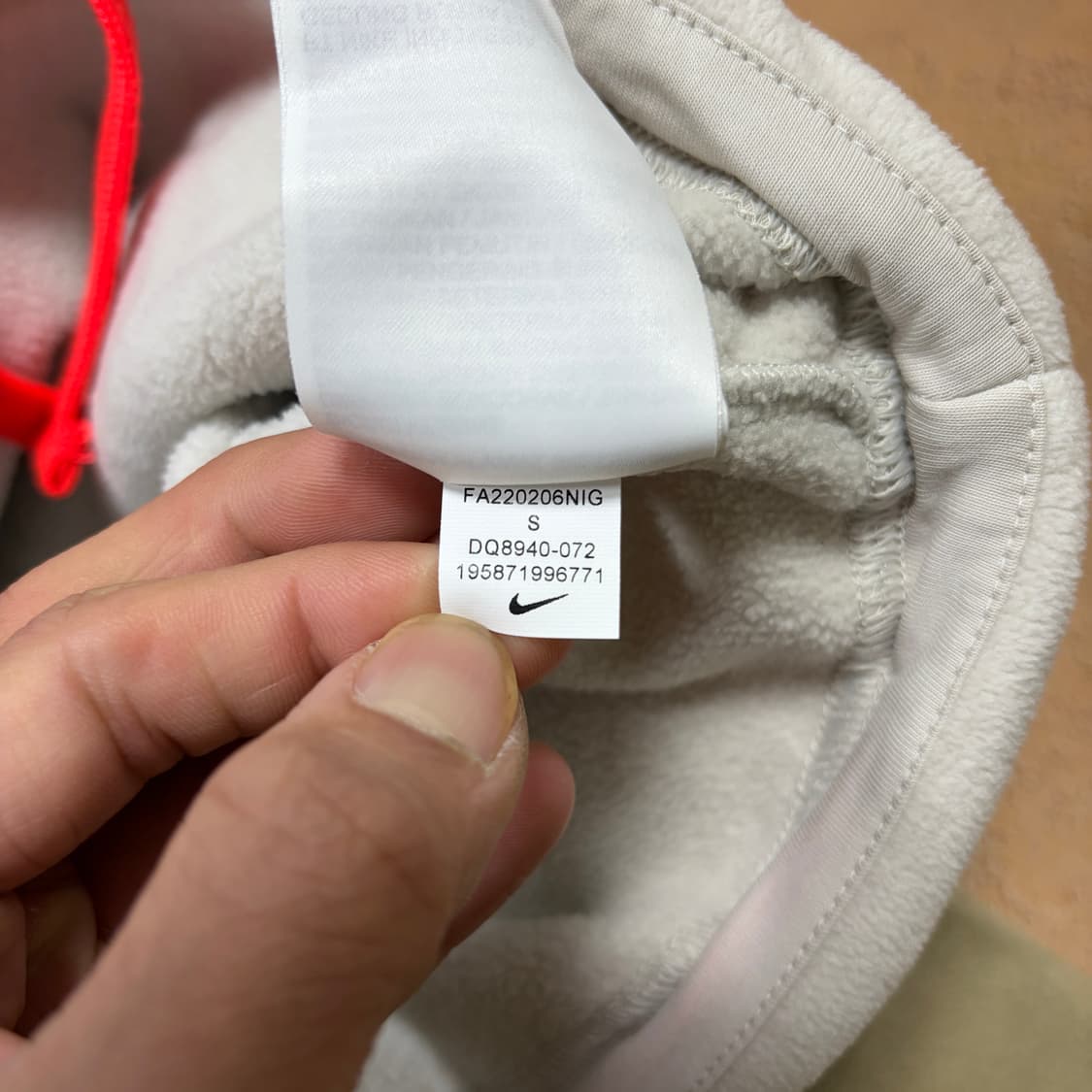  (W)나이키 반집업 크롭 플리스 맨투맨 상품이미지5