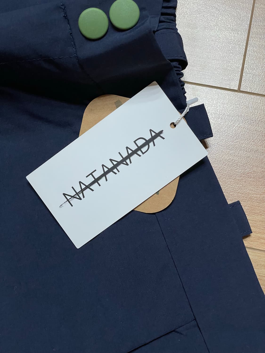 나타나다 나일론 팬츠 블루 상품이미지2