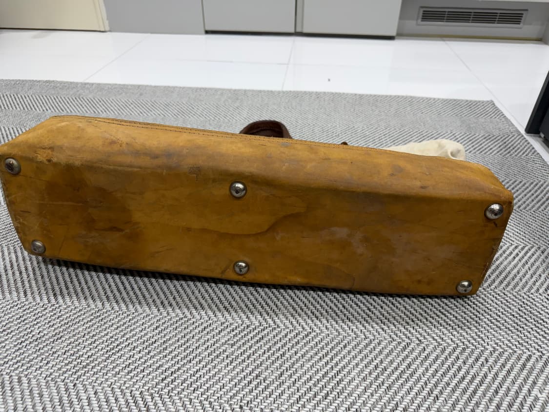 (소장용 초레어) 40-50s 캔버스 가죽백  상품이미지2