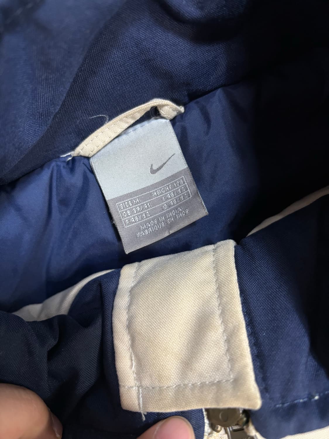 00s 나이키 아이보리 베이지 올드스쿨 점퍼  상품이미지3