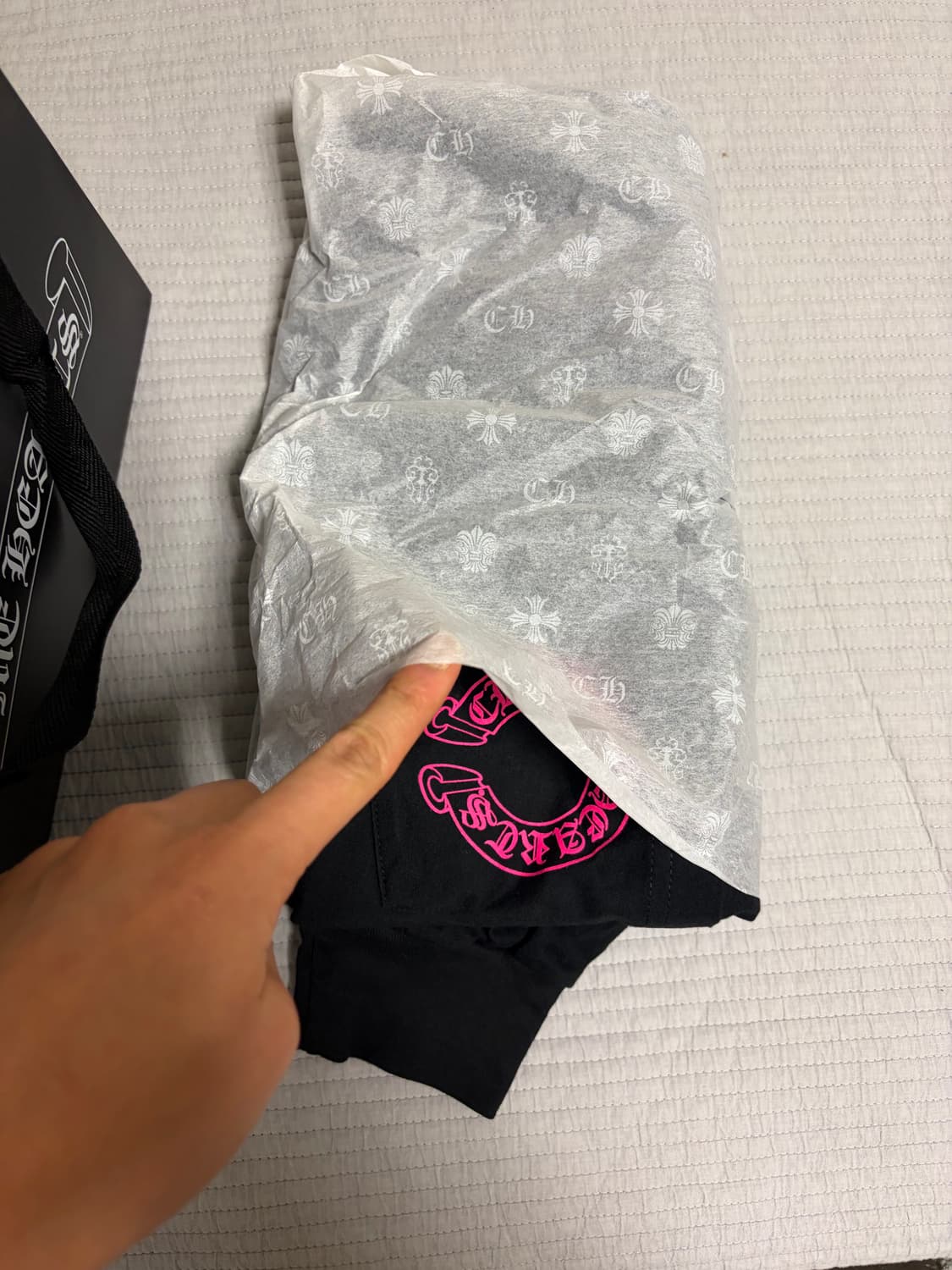 크롬하츠 롱슬리브 검핑 새제품팝니다 상품이미지3