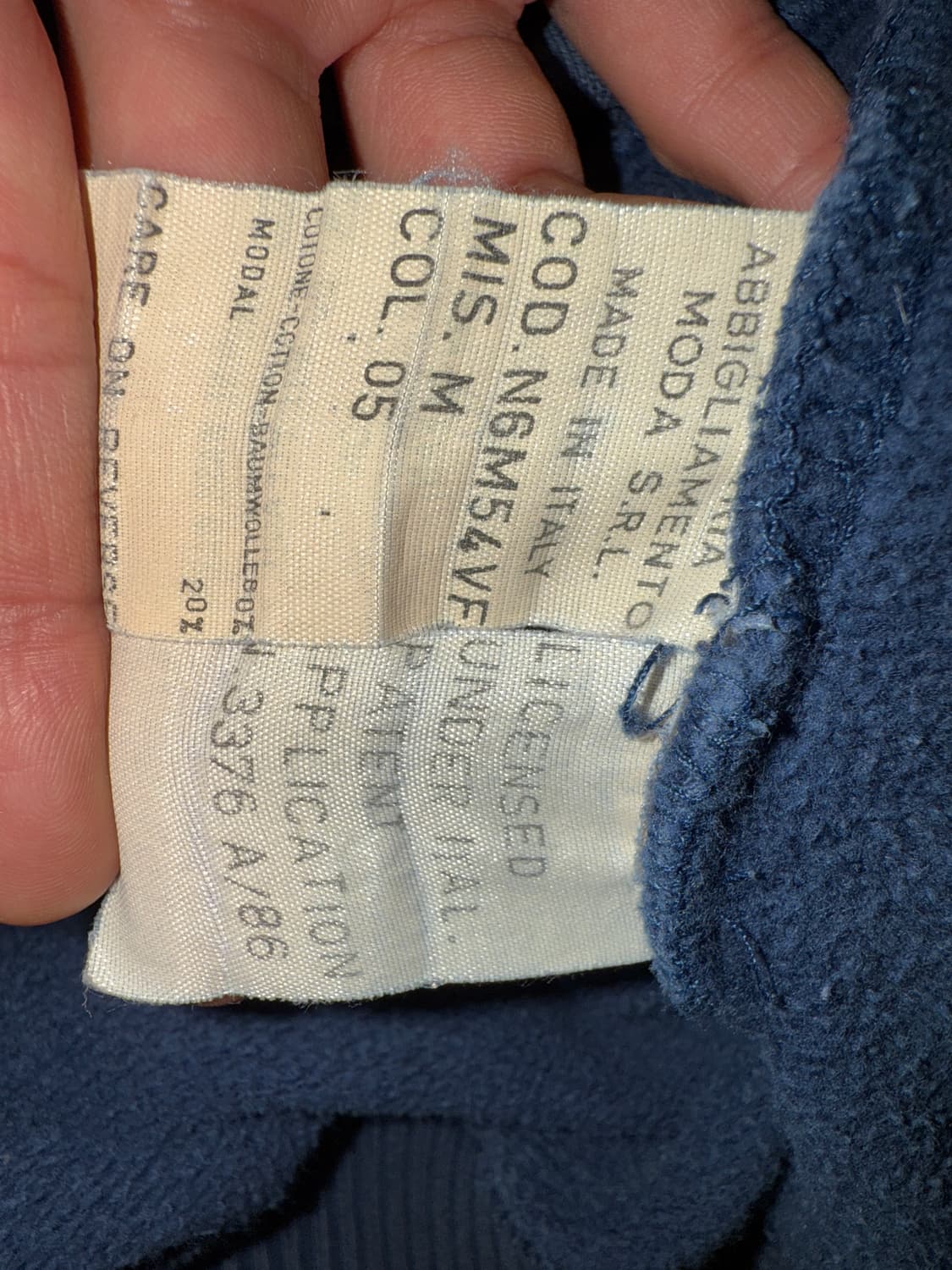 80s armani jeans stone washed sweatshirt 상품이미지4