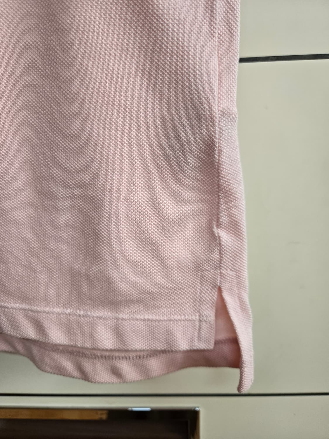 라코스테 여성 핑크 PK 카라 반팔티(95사이즈) 상품이미지3