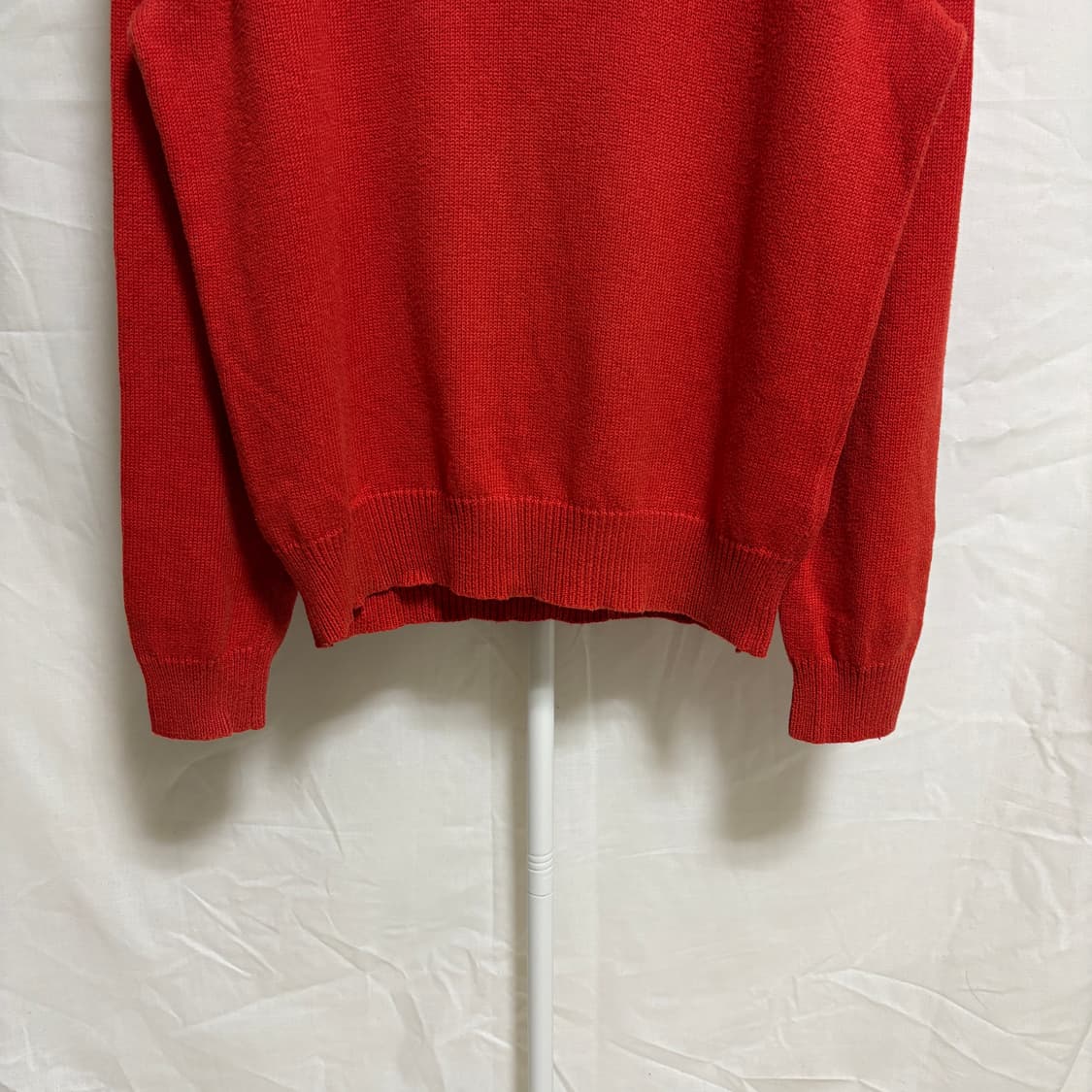 폴로 랄프로렌 코튼 반집업 니트 / 오렌지, M 상품이미지3