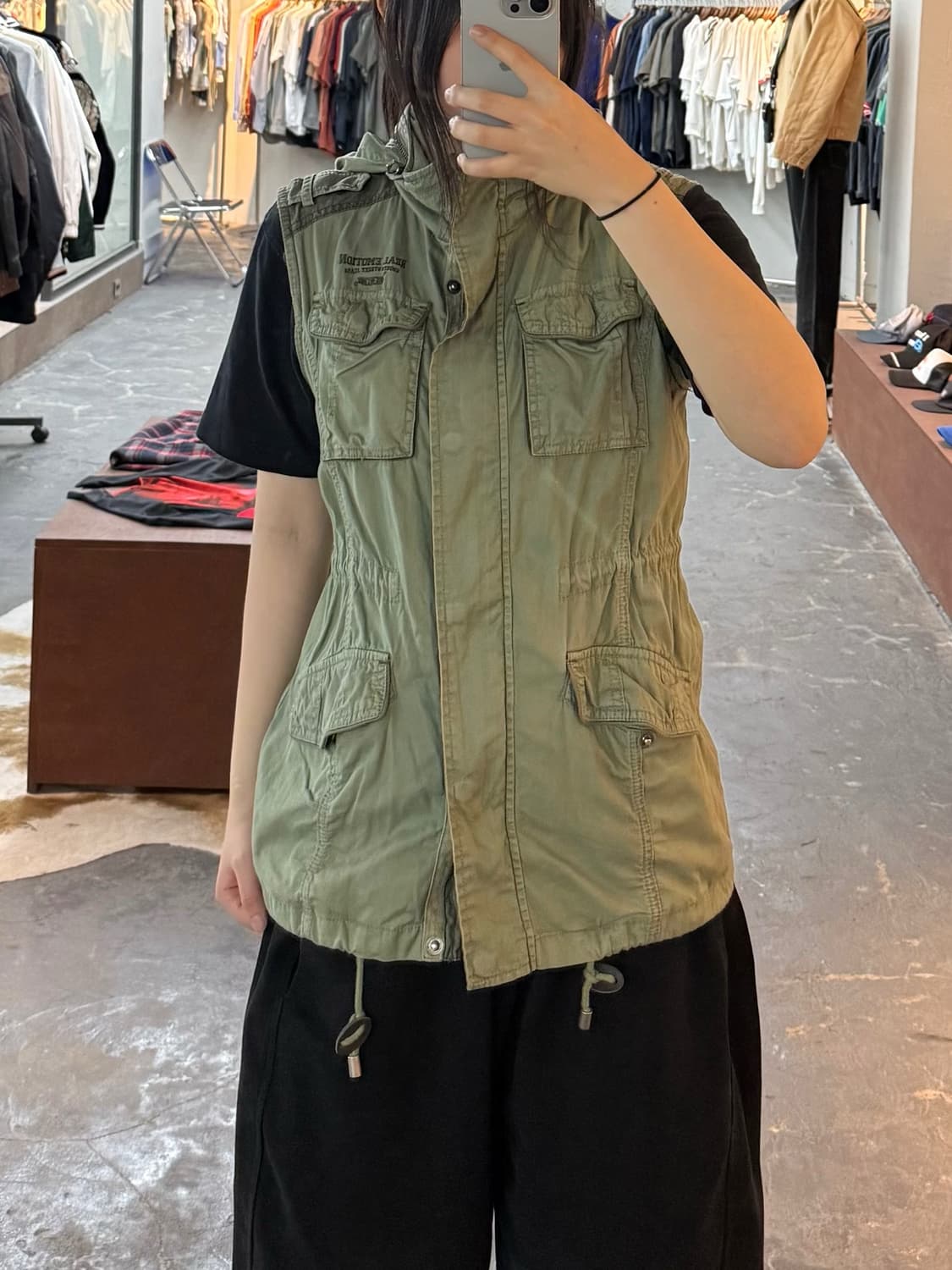 REIZ JEANS 빈티지 유일리티 밀리터리 포켓 베스트 H3056 상품이미지1