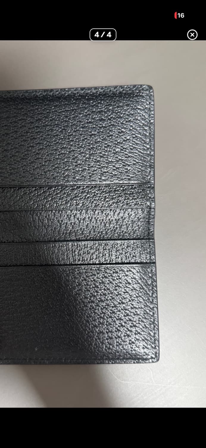 구찌 GG 마몽 레더 카드 케이스 블랙 상품이미지4