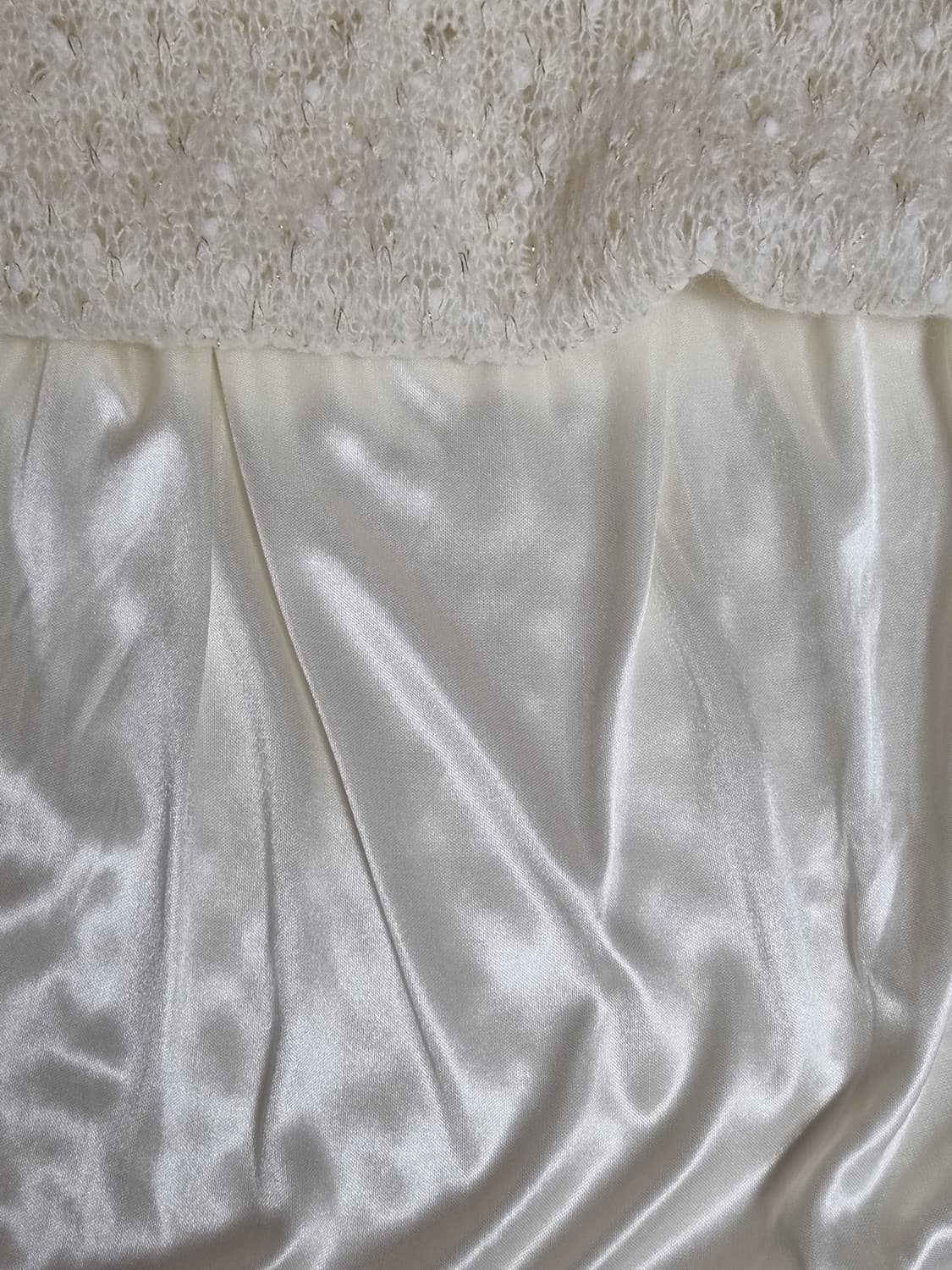 리즈리사 아이보리 레이스 2연 리본 금사 블라우스 니트 헤이세이 핀터 상품이미지6